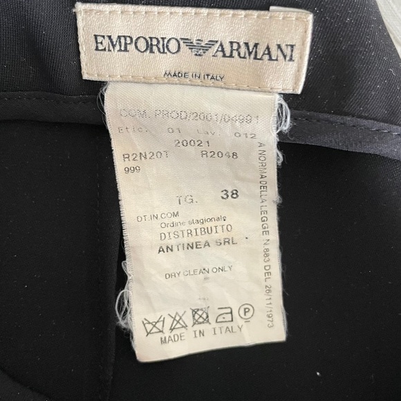 Vintage 80’s Emporio Armani Black Wrap Style Skirt - Picture 5 of 5